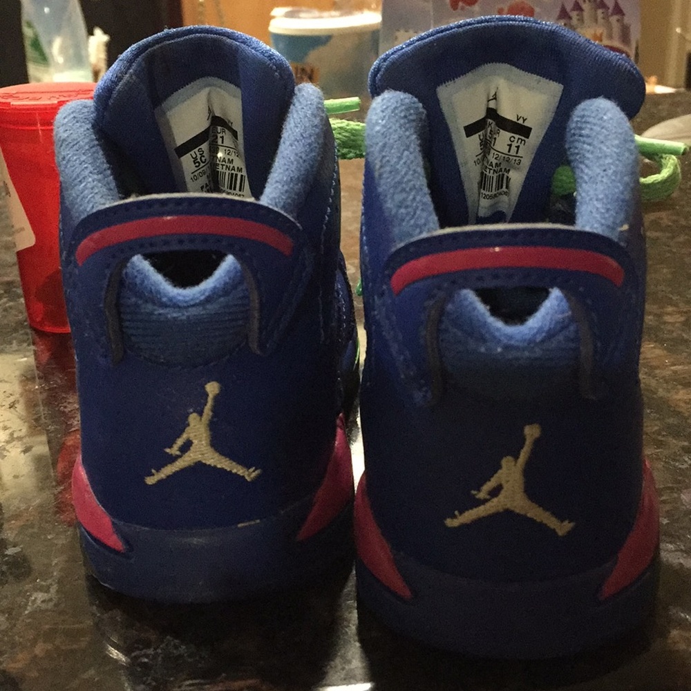 Jordan gender neutral shoes pink green white blue